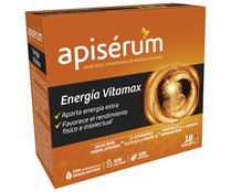 Complemento alimenticio con jalea real vitaminada en cómodos viales APISÉRUM Energía vitamax 18 uds.