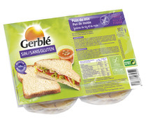 Pan de molde sin gluten GERBLÉ 300 gr,