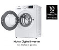 Lavadora SAMSUNG WW90TA046TE/EC, capacidad de carga: 9KG, clasificación energética: A, 1400RPM, H: 85cm, A: 60cm, F: 55cm.