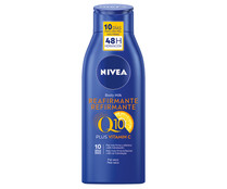 Loción corporal reafirmante para pieles secas NIVEA Q10 plus vitamin C 400 ml.