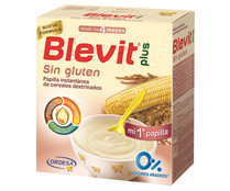 Papilla instantánea de cereales dextrinados sin gluten, para bebés a partir de 4 meses BLEVIT Plus 600 g. 