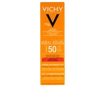 Crema solar con acción antiedad y factor de protección 50 (muy alto) VICHY 50 ml.