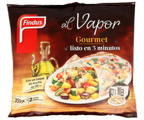 Verduras al vapor con un toque de aceite de oliva FINDUS Gourmet 350 g.
