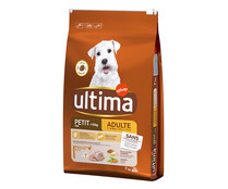 Comida para perro pequeño pienso seco a base de pollo ULTIMA 7 kg.