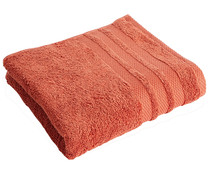Toalla de ducha 100% algodón 500g/m² color teja, ACTUEL.
