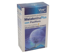 Melatoninaplus con pasiflora VIVIE + SALUD Y BELLEZA 30 càp. de 540 mg.