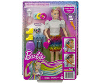Barbie Pelo Arcoíris con accesorios de moda para el pelo, BARBIE.