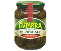 Espinacas de calidad extra GVTARRA frasco de 425 g.