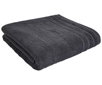 Toalla de baño 100% algodón color negro, densidad de 500g/m², ACTUEL.