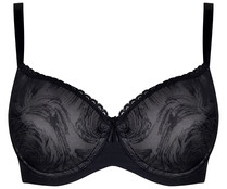 Sujetador con aros SELENE Violeta, color negro, talla 95C. Sujetador con aros SELENE Violeta, color negro, talla 95C.