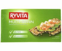 Pan integral de centeno con cereales y semillas tostadas RYVITA 250 gr,