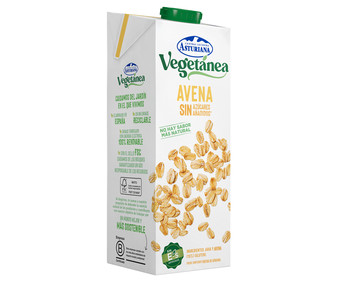 Bebida de avena sin azúcares añadidos CENTRAL LECHERA ASTURIANA Vegetánea 1 l. Bebida de avena sin azúcares añadidos CENTRAL LECHERA ASTURIANA Vegetánea 1 l.
