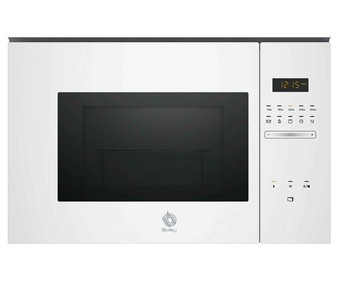 Microondas integrable BALAY 3CG5172B0, color blanco, capacidad 20L, potencia: 800W, grill: 1000W.