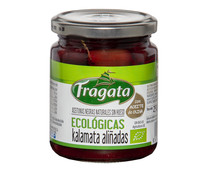 Aceitunas negras naturales sin hueso aliñadas, Kalamata, ecológicas FRAGATA 130 g.