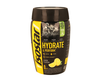 Bebida deportiva isotónica en polvo con sabor a limón ISOSTAR Hydrate & Perform, 400 g. Bebida deportiva isotónica en polvo con sabor a limón ISOSTAR Hydrate & Perform, 400 g.