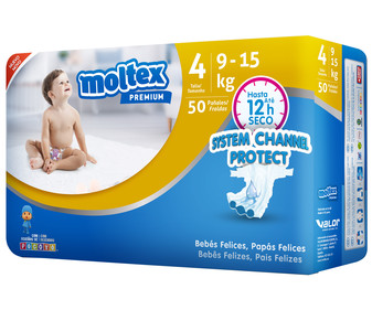 Traición Condensar satisfacción Pañales talla 4 (6 - 15 kg) 50 uds MOLTEX PREMIUM | Alcampo Compra Online