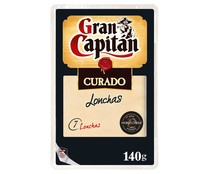 Queso en lonchas curado GRAN CAPITÁN 140 g.