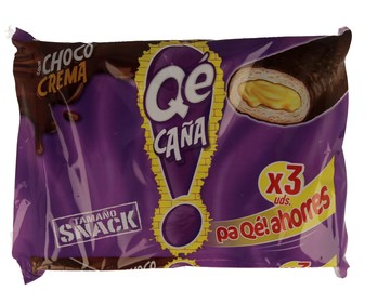 Caña chocolate/crema 3u Caña chocolate/crema 3u