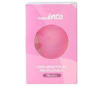 Copa menstrual reutilizable, tala L INCA FARMA.