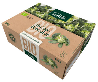 Brocoli de vendimia 100% ecológica, congelado VERLEAL 300 g. Brocoli de vendimia 100% ecológica, congelado VERLEAL 300 g.