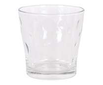 Bandeja de 10 vasos de vidrio con diseño en relieve, 0,29 litros, Trento SWEET AHOME.