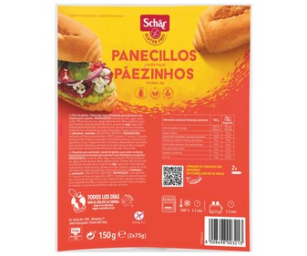 Pan mini baguette precocido sin gluten SCHÄR, 2 uds x150 g. Pan mini baguette precocido sin gluten SCHÄR, 2 uds x150 g.