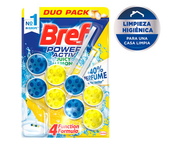 Colgador WC Power Active Limón Duplo BREF 2 uds. x 50 g.