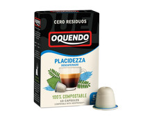Café Plazidezza descafeinado 100% compostable en cápsulas OQUENDO 10 uds. 50 g.
