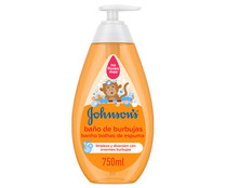 Baño de burbujas suave, con fórmula "No llores más" JOHNSON´S 750 ml.