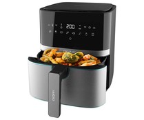 Freidora de aire CECOTEC Cecofry Full Inox 5500 Pro, 1700W, capacidad 5,5L, temporizador, termostato, 8 programas.