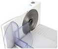 Cortafiambres JATA JECF0300, disco de acero inoxidable 170mm, corte 0 a 15 mm, plegable, 150W.