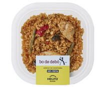 Arroz con verduras asadas y producto vegetal a base de proteína de soja BO DE DEBÓ 280 g.