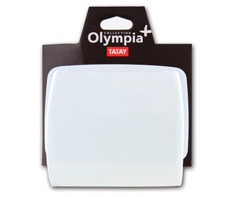 Porta rollos blanco con tapa TATAY Olympia. Porta rollos blanco con tapa TATAY Olympia.