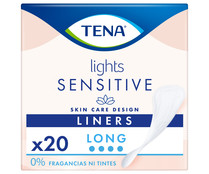 Compresas incontinencia extra largo, para pérdidas de orina moderads a severas TENA Ligths sensitive 20 uds.
