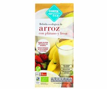 Bebida de arroz con plátano y fresa ecológica COSTA Eco, 1 l. Bebida de arroz con plátano y fresa ecológica COSTA Eco, 1 l.