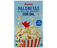 Palomitas de maíz para microondas con sal PRODUCTO ALCAMPO 6 uds. X 90 g.