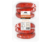 Chorizo oreado picante, elaborado sin conservantes ni colorantes PALCARSA 400 g.