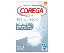 Limpiador de próteisis dentales con acción blanqueante y sabor a menta COREGA 30 uds.