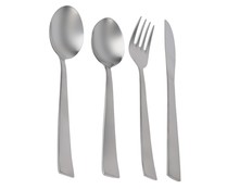 Cubertería de acero inoxidable, 24 piezas, 6 servicios, modelo Roma TABERSEO pack de 24 piezas.