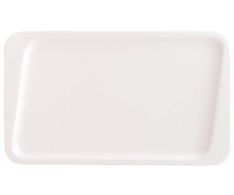 Plato llano rectángular, 30x18 centímetros, modelo Chef. Plato llano rectángular, 30x18 centímetros, modelo Chef.