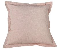 Cojín liso color rosa pastel 70% algodón, 60x60x3 cm. TEXTIL HOGAR.
