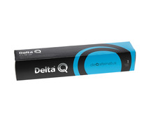 Café en cápsulas deQafeinatus descafeinado, Intensidad 1 DELTA Q 10 uds. x 5,5 g.