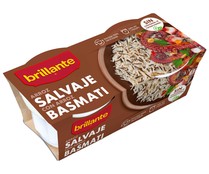 Arroz salvaje con arroz basmati en tarrina BRILANTE Vasito 250gr.
