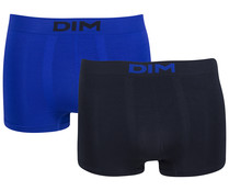 Pack de 2 bóxer de microfibra sin costuras para hombre UNNO by Dim, talla XL. Pack de 2 bóxer de microfibra sin costuras para hombre UNNO by Dim, talla XL.