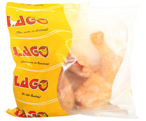 Traseros congelados y con piel de pollo blanco LAGO 1.5 kg.