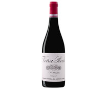 Vino tinto crianza con denominación de origen calificada Rioja VIÑA REAL botella de 75 cl.