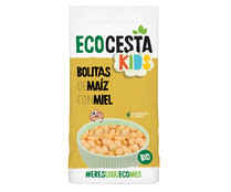 Cereales bolitas de maiz ecológicos con miel ECOCESTA 400 g.