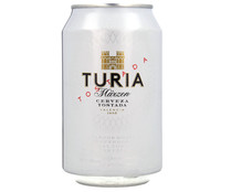 Cerveza tostada de valencia TURIA lata 33 cl. 
