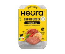 Burger vegetal a base de proteina de soja y aceite de oliva virgen extra HEÜRA 2 x 110 g.