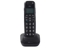 Teléfono inalámbrico QILIVE Q.4436 negro, identificador de llamadas, manos libres, agenda para 20 contactos, autonomía 10h.